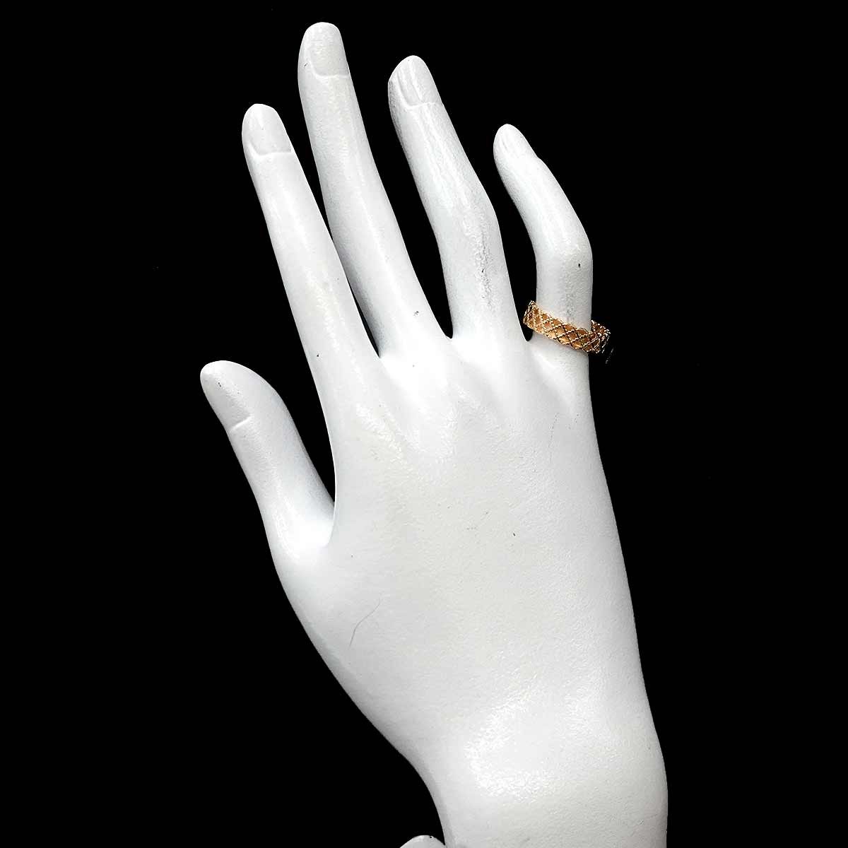 Diamantissima Ring 18K Yellow Gold 750 Size9 4.5-4.75(US)
