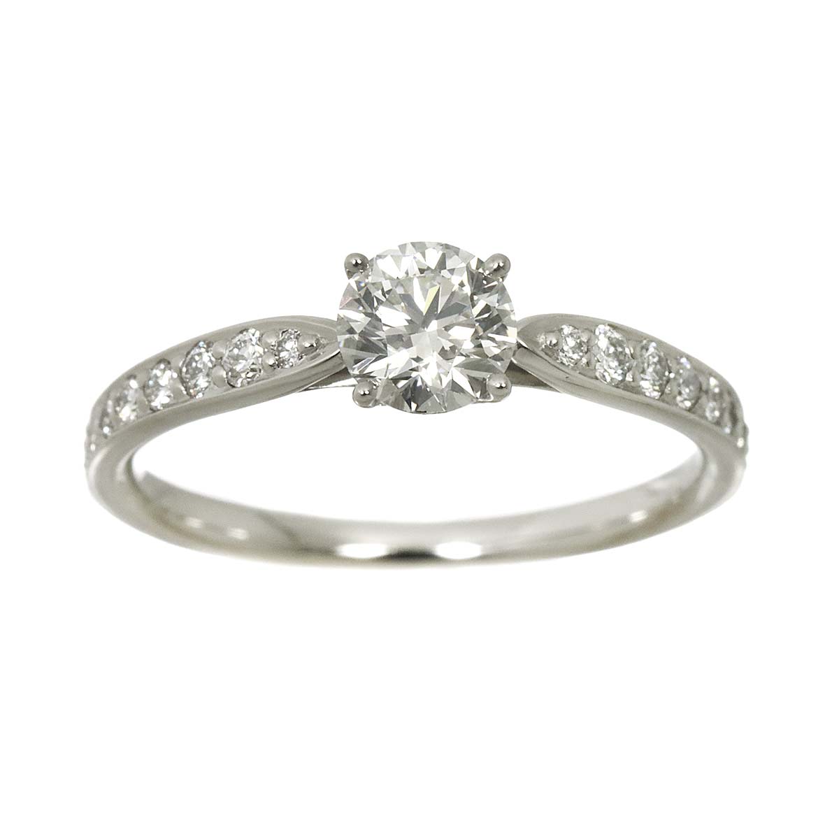Harmony Diamond 0.49ct G/VS1/3EX Ring Pt Size5.25-5.5(US)