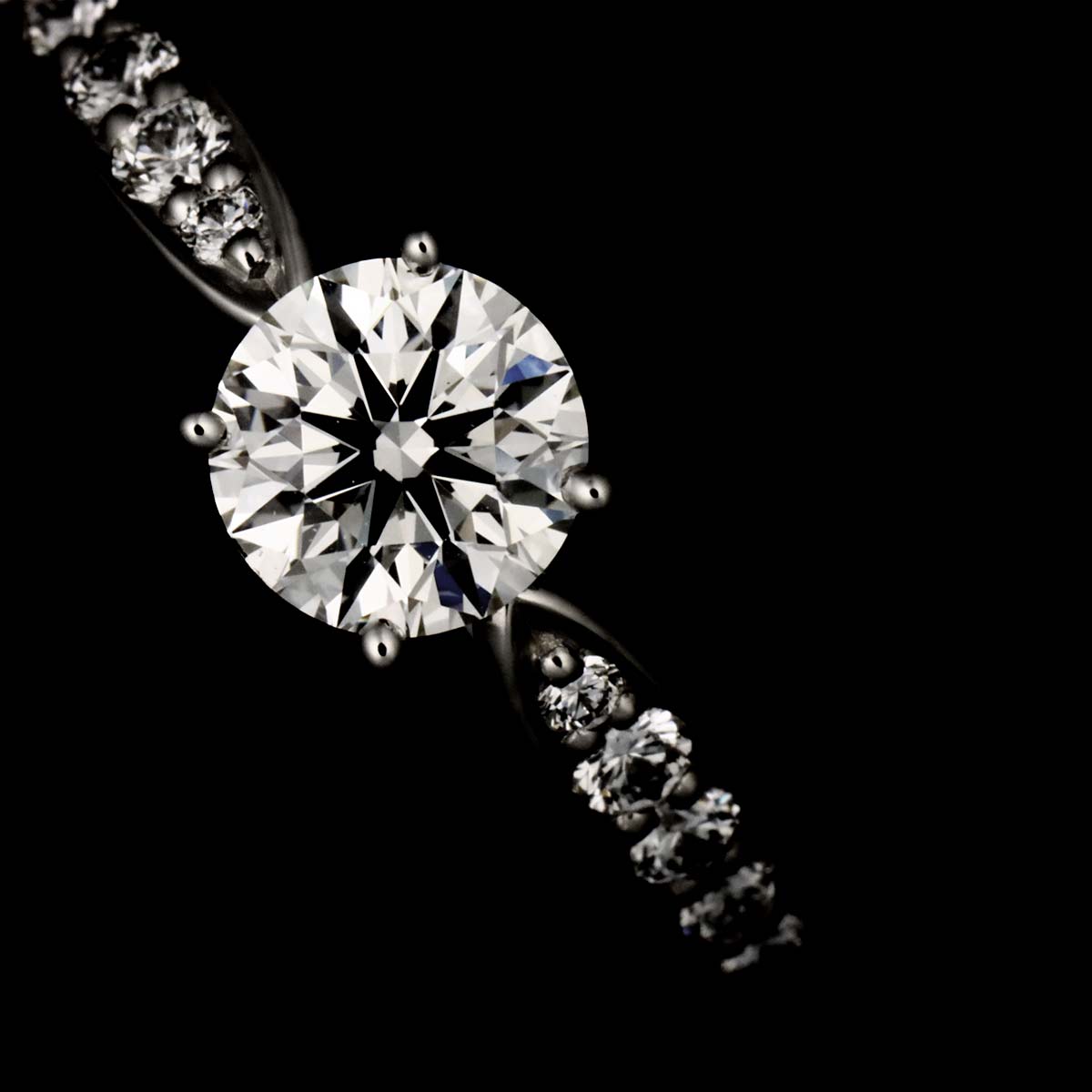 Harmony Diamond 0.49ct G/VS1/3EX Ring Pt Size5.25-5.5(US)