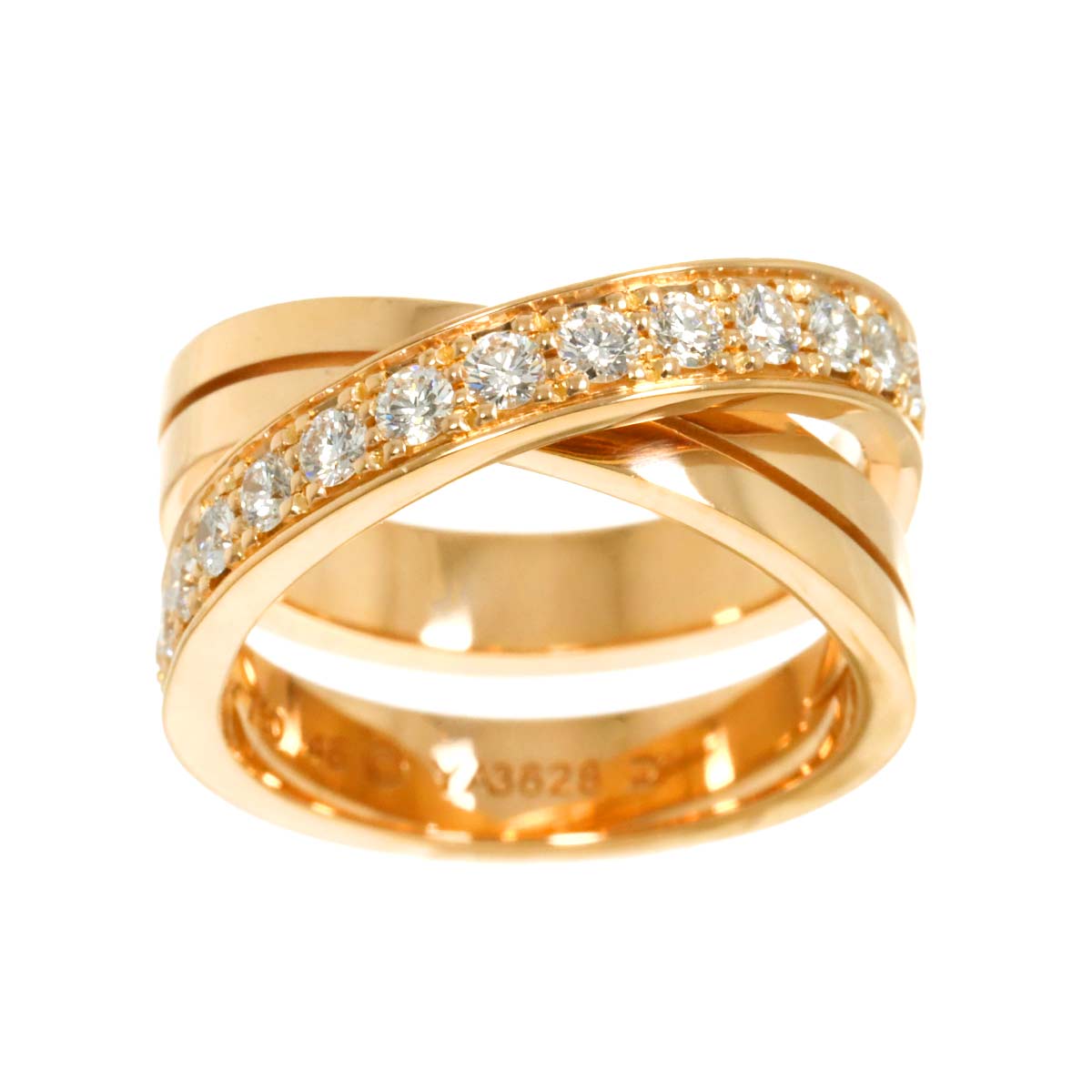 Etincelle De Diamond Ring 18K Pink Gold 750 size48 4.5(US)