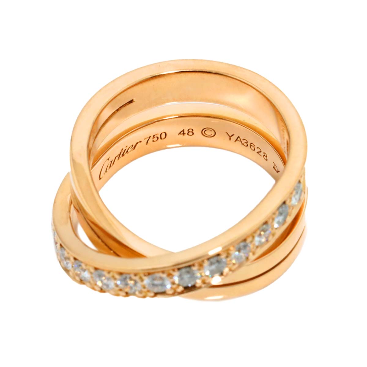 Etincelle De Diamond Ring 18K Pink Gold 750 size48 4.5(US)