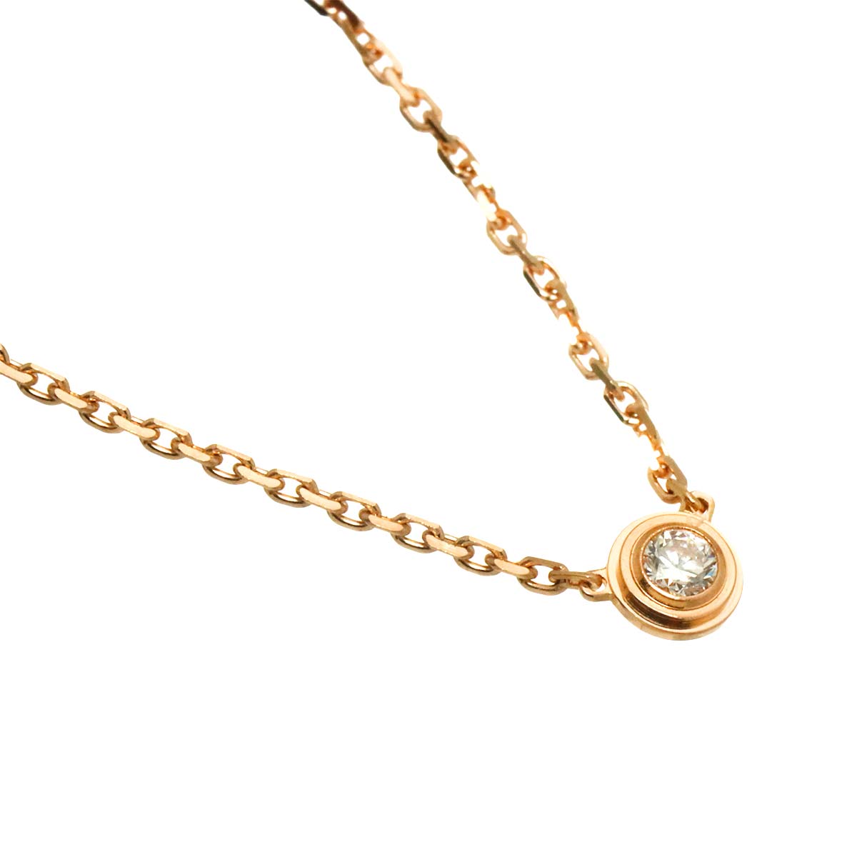 d Amour Diamond Necklace XS 18K Pink Gold 750