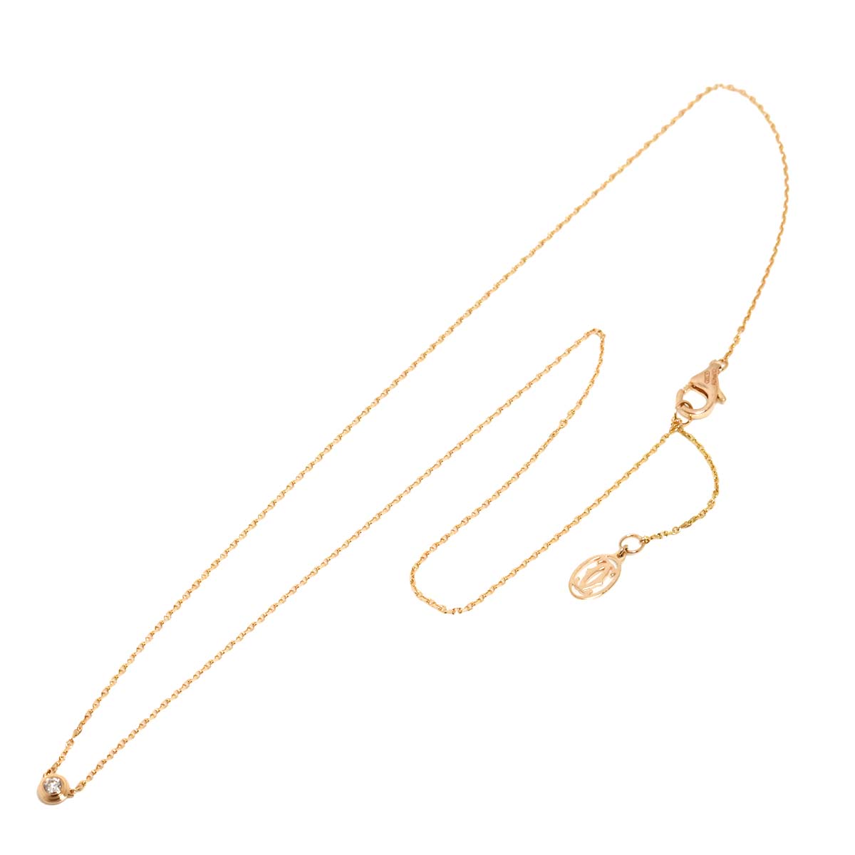 d Amour Diamond Necklace XS 18K Pink Gold 750