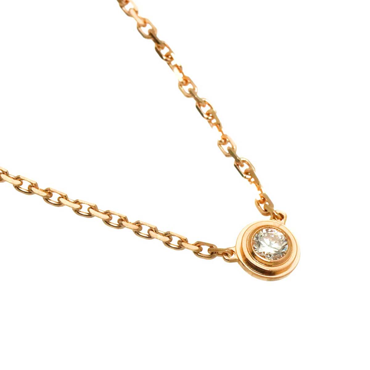 d Amour Diamond Necklace XS 18K Pink Gold 750