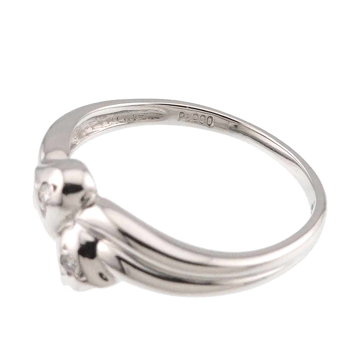 Diamond Ring Pt Platinum size5.75-6(US)
