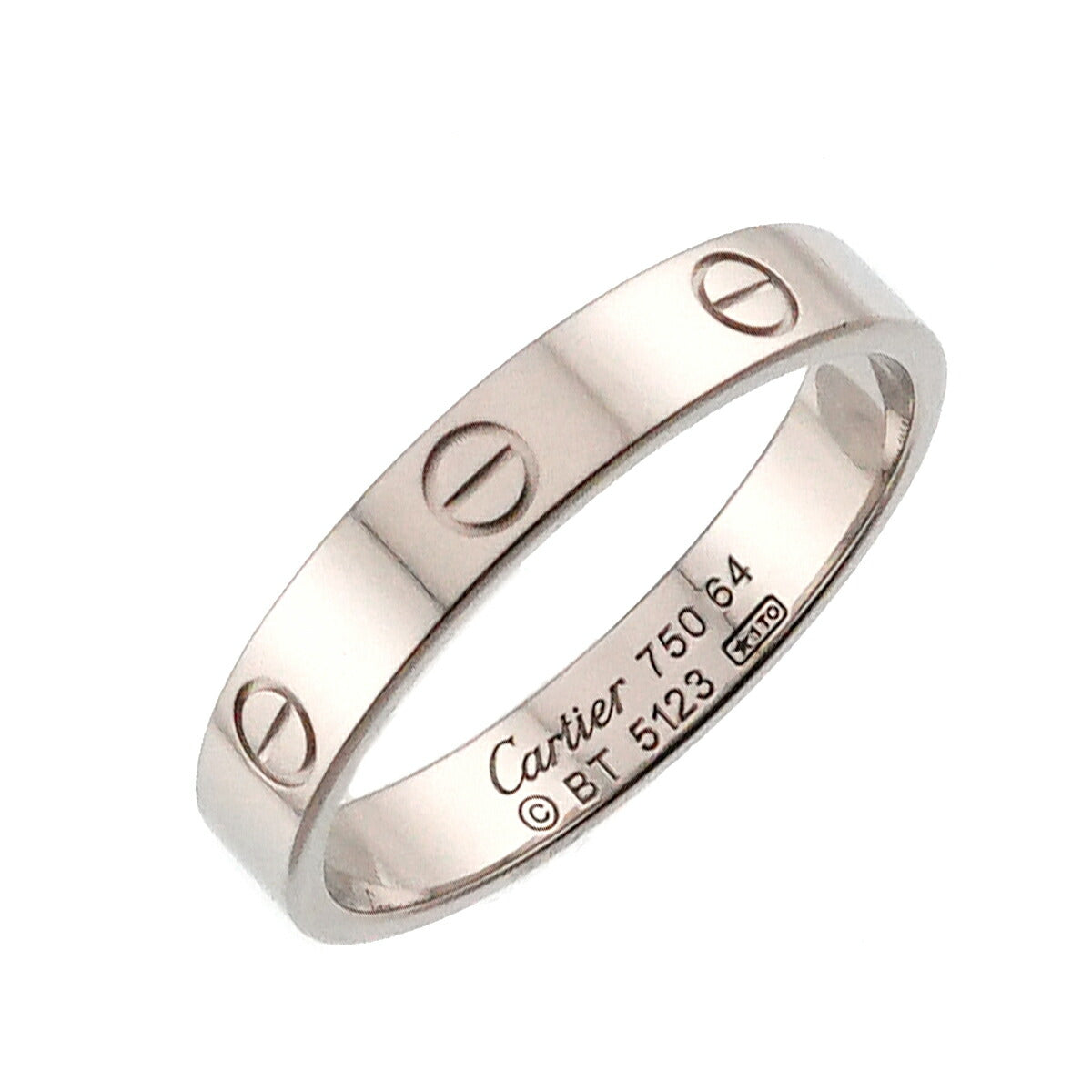 Mini Love Ring 18K White Gold 750 size64 10.5-10.75(US)