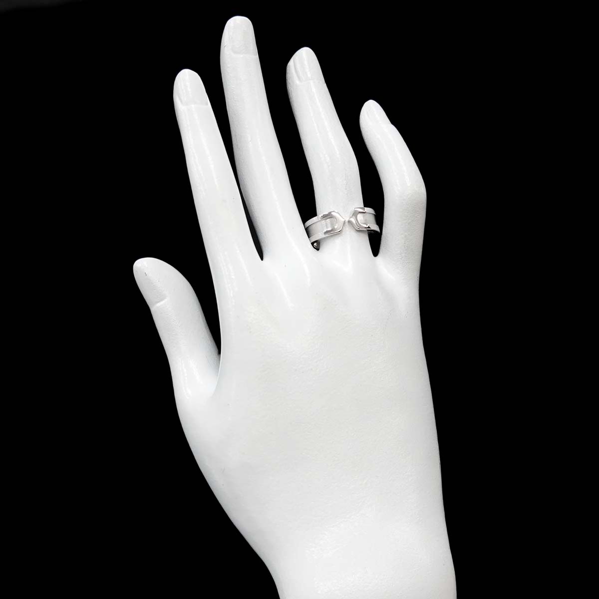 C2 2C Ring 18K White Gold 750 size56 7.25-7.5(US)