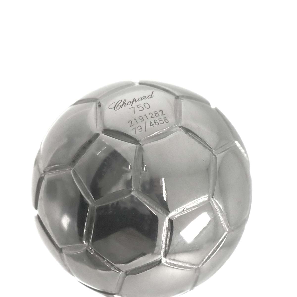 Happy Diamond Soccer ball Necklace 18K WG 750