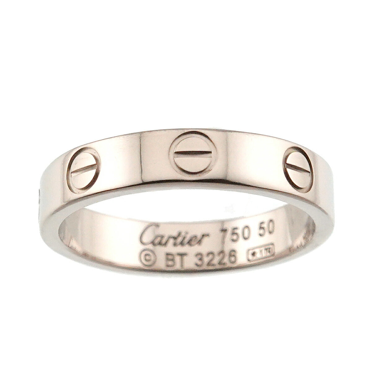 Mini Love Ring 18K White Gold 750 size50 5.25(US)