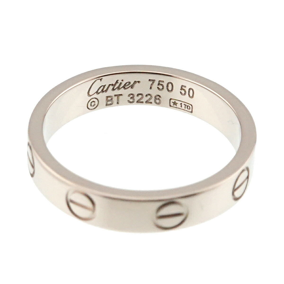 Mini Love Ring 18K White Gold 750 size50 5.25(US)
