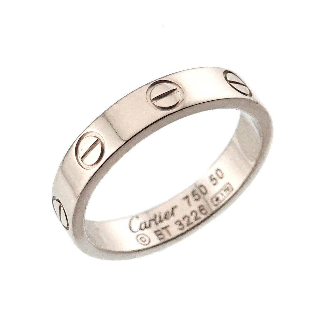 Mini Love Ring 18K White Gold 750 size50 5.25(US)