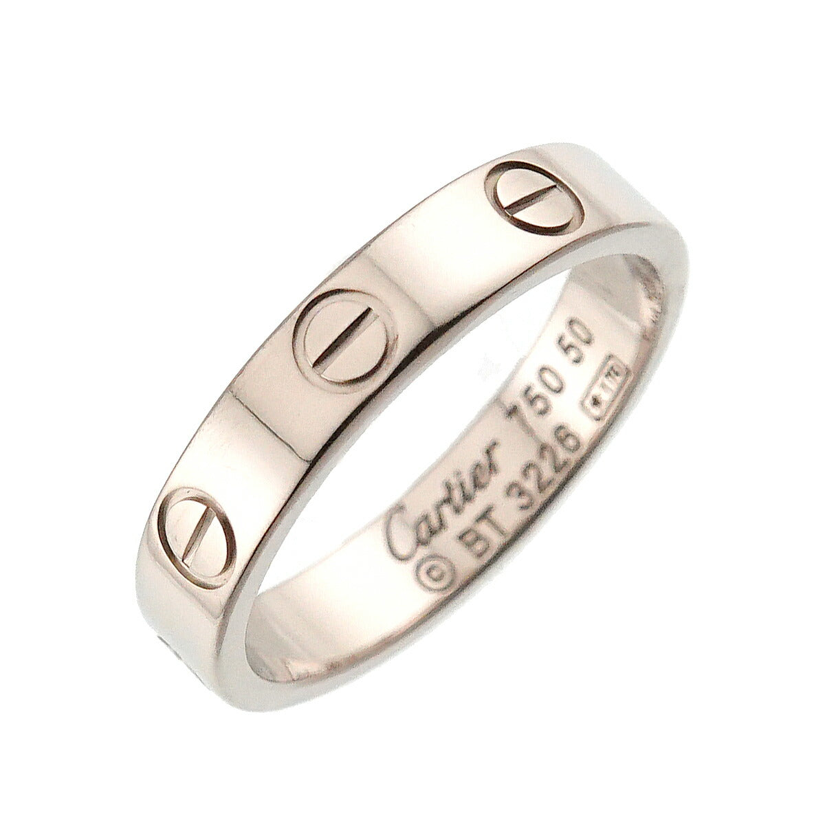 Mini Love Ring 18K White Gold 750 size50 5.25(US)