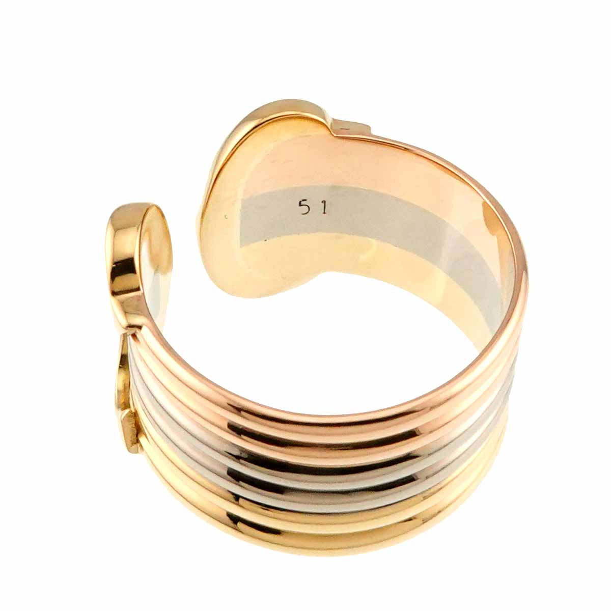C2 Ring 18K YG WG PG 750 Size51 5.25(US)