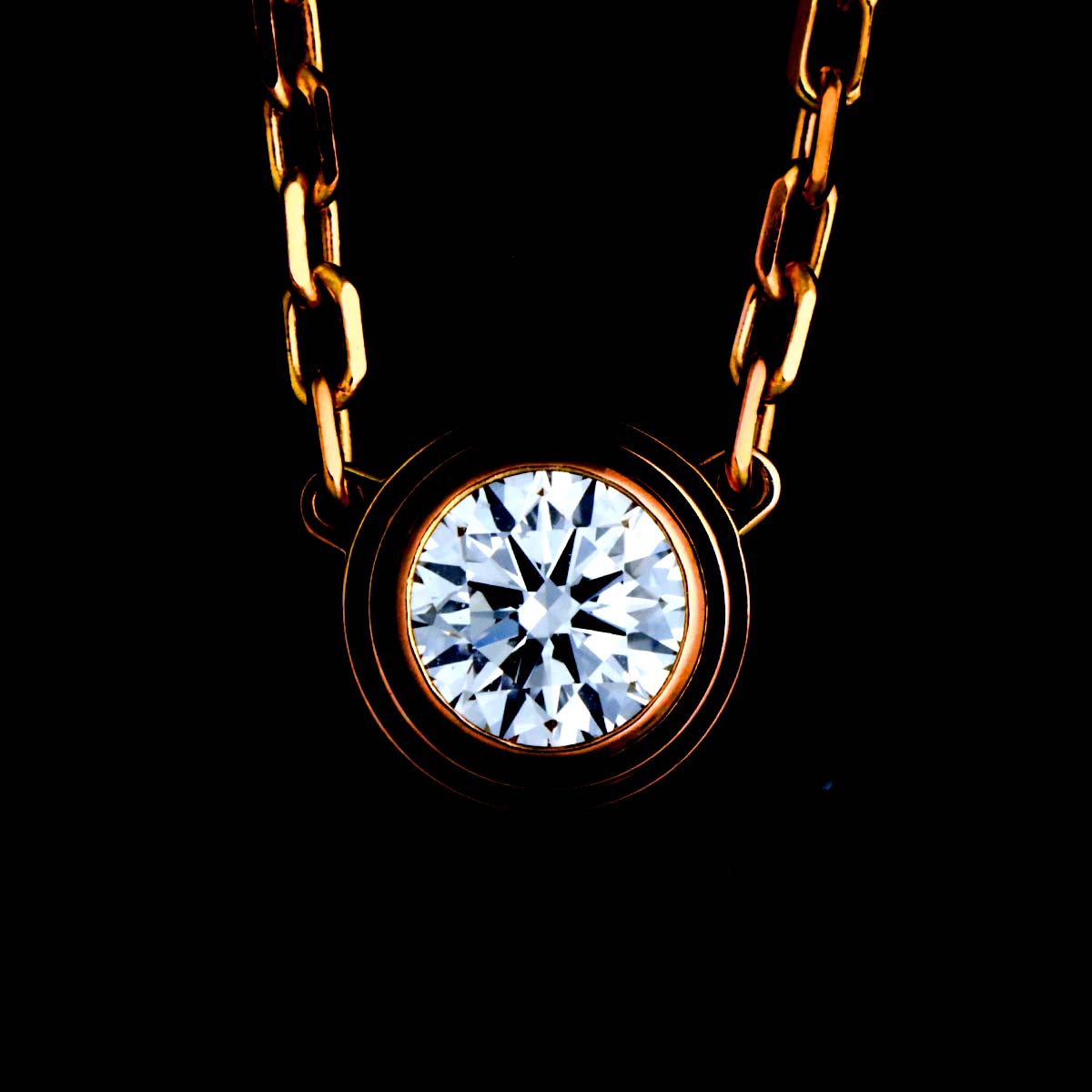 d'Amour Diamond Necklace LM 18K Pink Gold 750