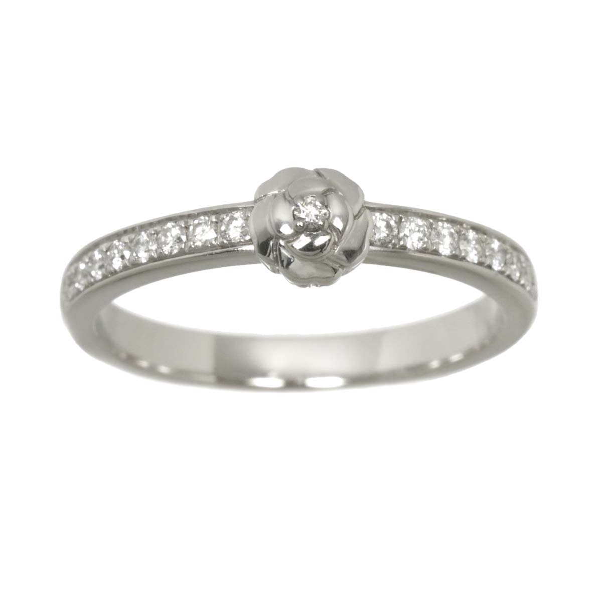 Camellia Diamond Ring Platinum size51 5.25-5.5(US)