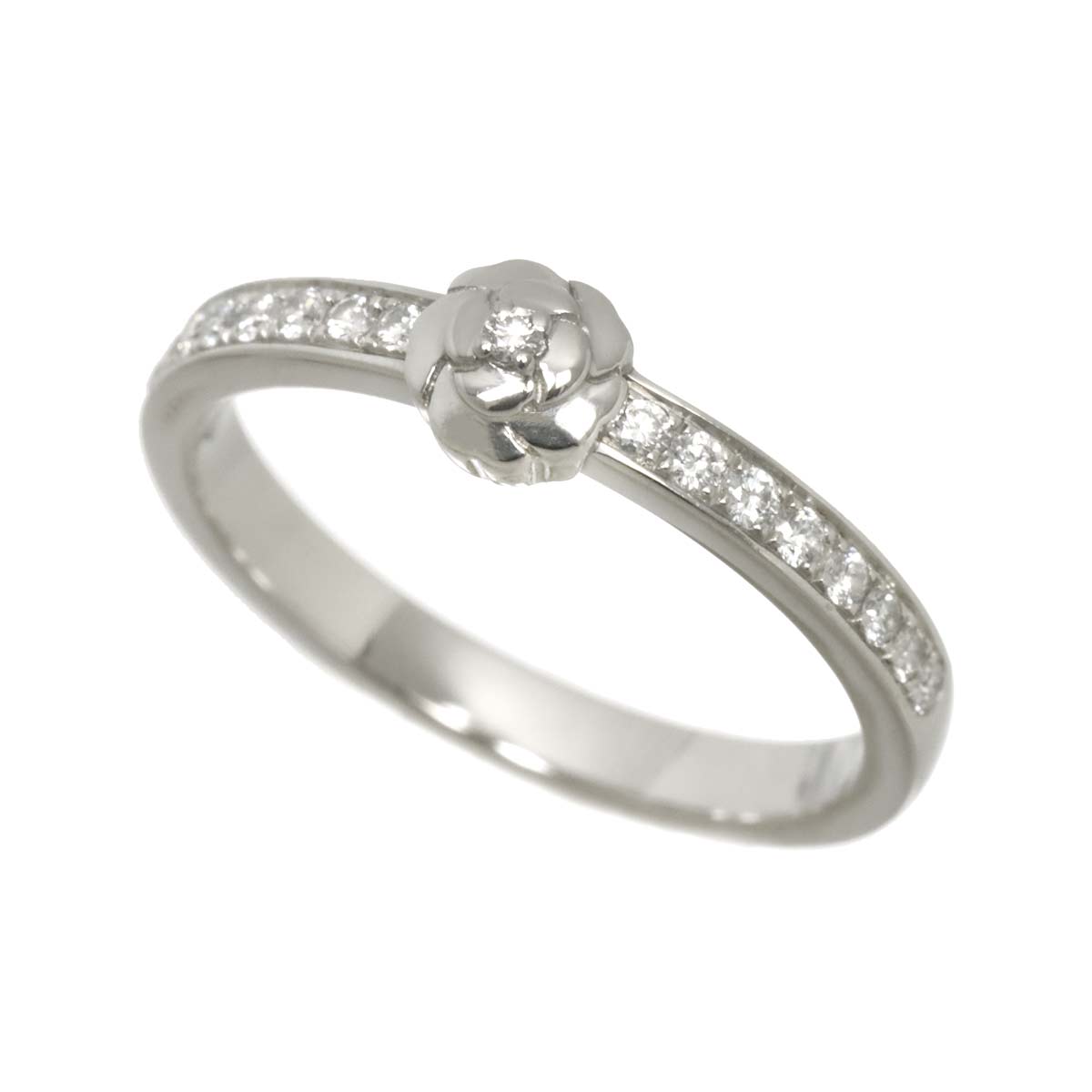 Camellia Diamond Ring Platinum size51 5.25-5.5(US)