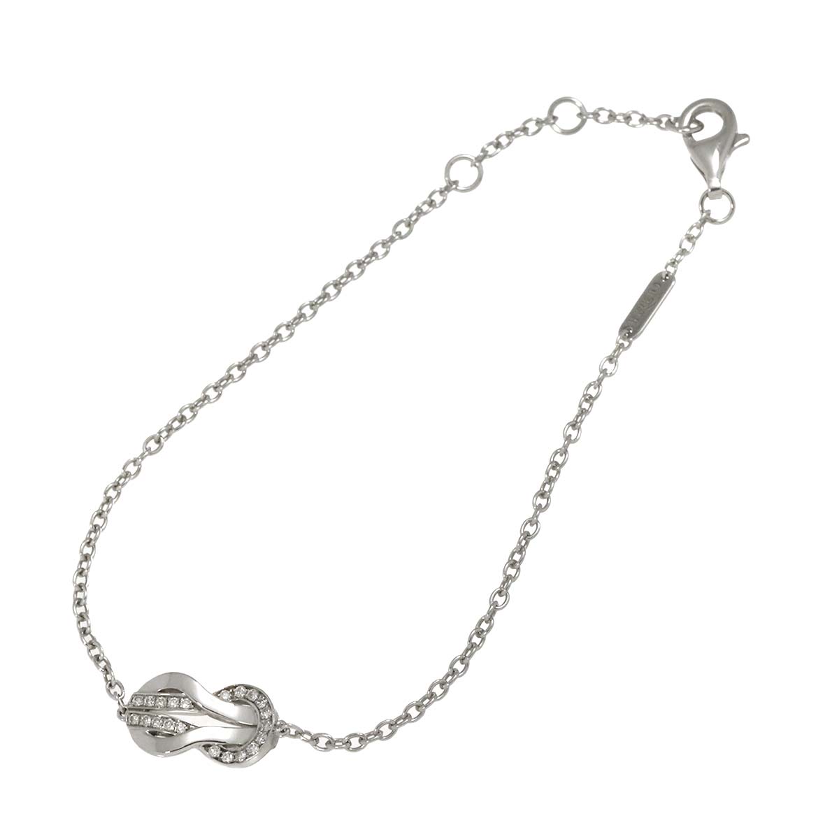 Chance Infini Diamond Bracelet MM 18K White Gold 750