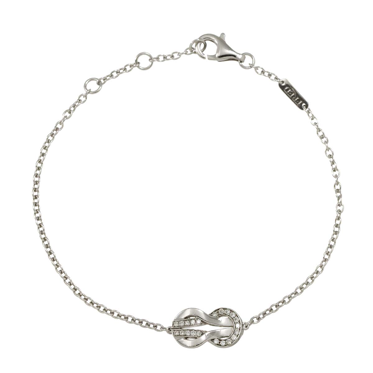 Chance Infini Diamond Bracelet MM 18K White Gold 750