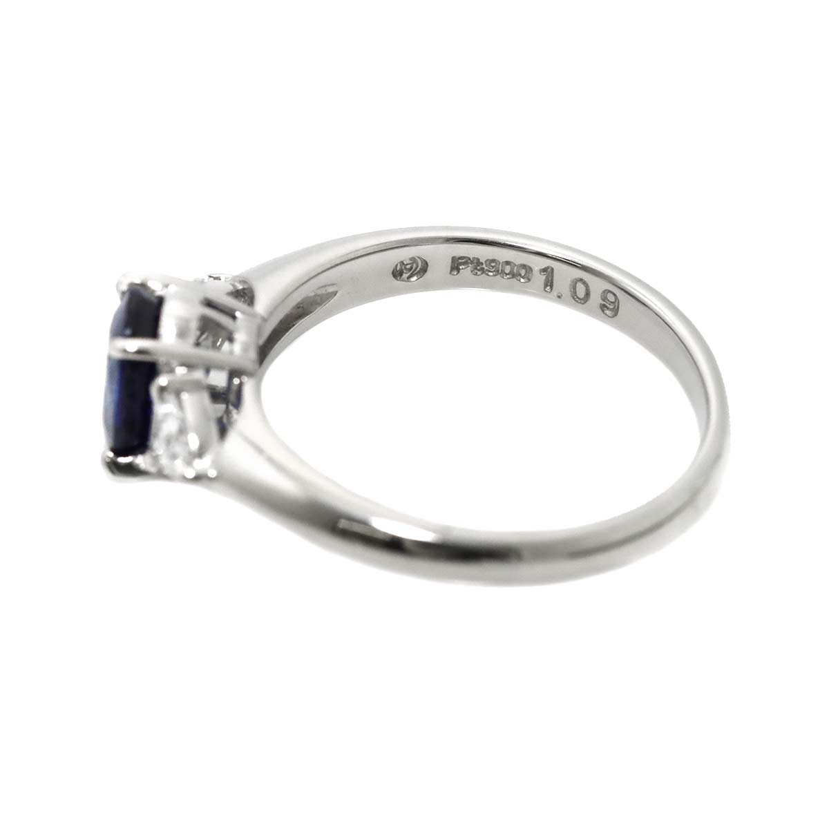 Sapphire 1.09ct Diamond 0.21ct Ring Platinum size5.25(US)