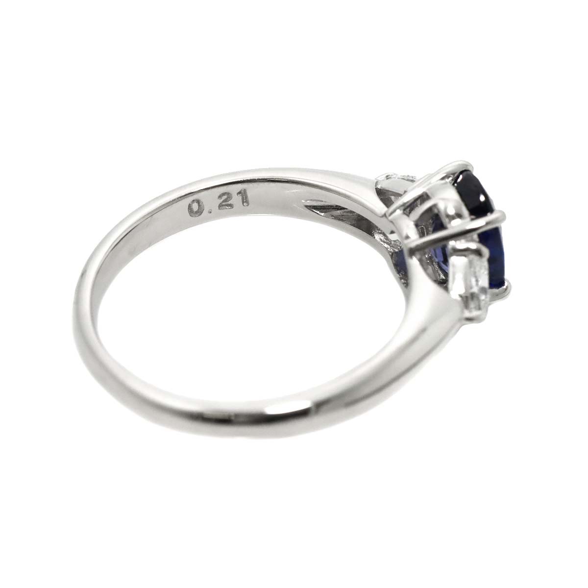 Sapphire 1.09ct Diamond 0.21ct Ring Platinum size5.25(US)