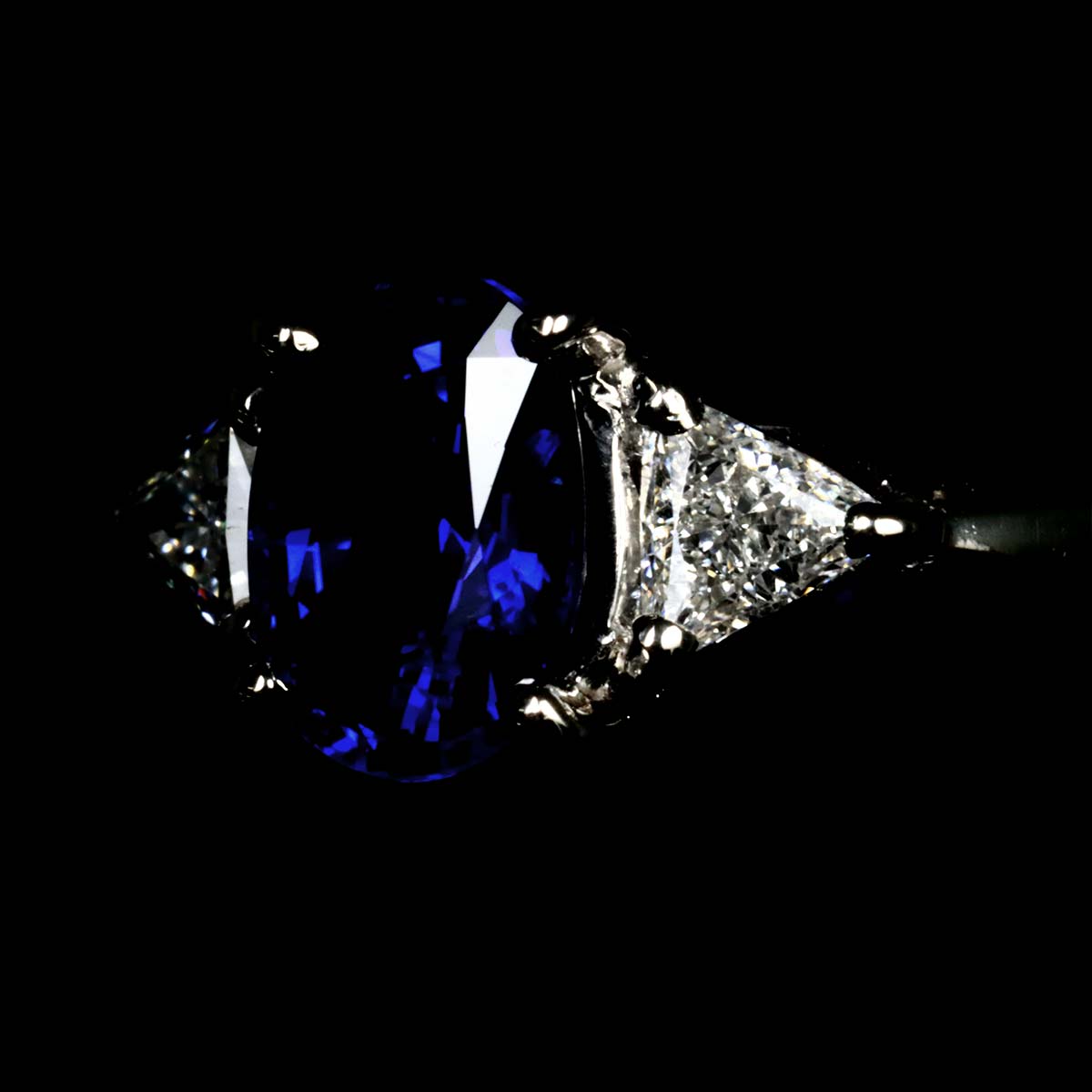 Sapphire 1.09ct Diamond 0.21ct Ring Platinum size5.25(US)