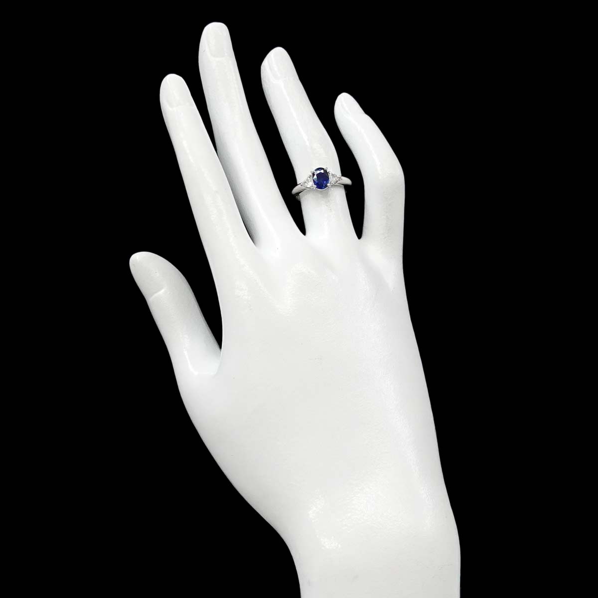 Sapphire 1.09ct Diamond 0.21ct Ring Platinum size5.25(US)