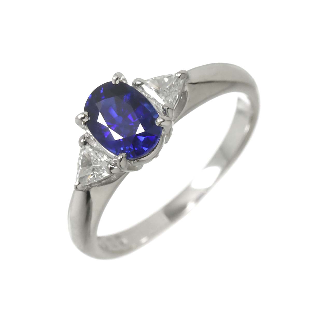 Sapphire 1.09ct Diamond 0.21ct Ring Platinum size5.25(US)