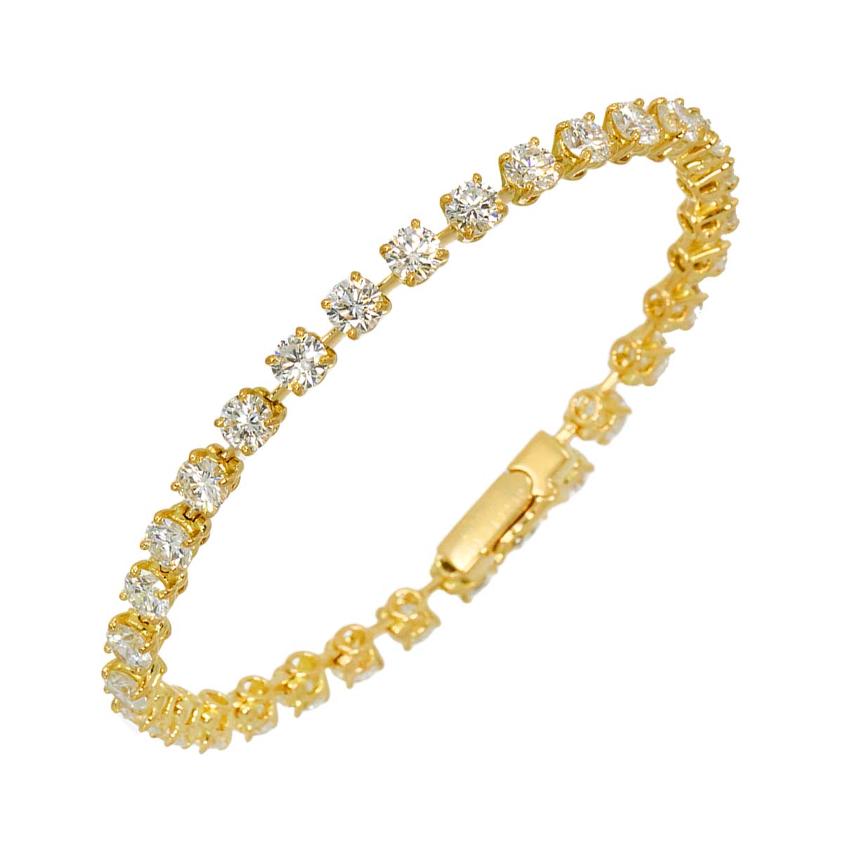 Diamond Bracelet 18K Yellow Gold 750