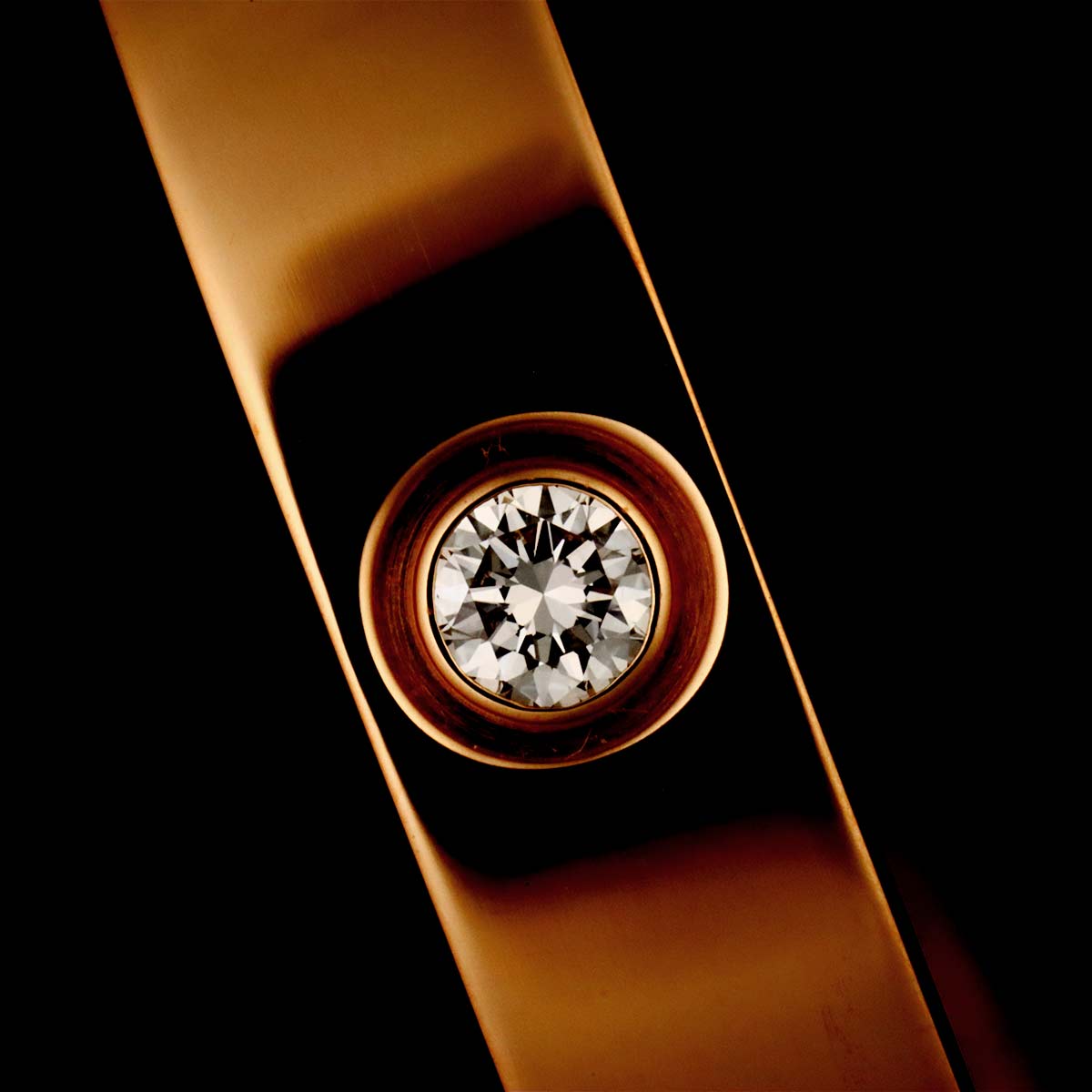 Love Bracelet Bangle Diamond 4P 18K Pink Gold 750 Size16