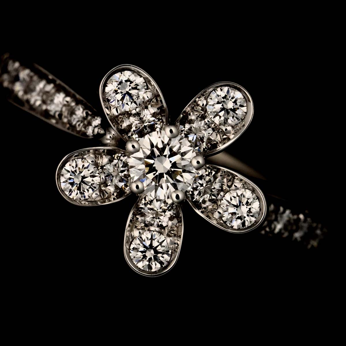 Socrates Diamond Ring 18K WG 750 size44 2.75-3(US)