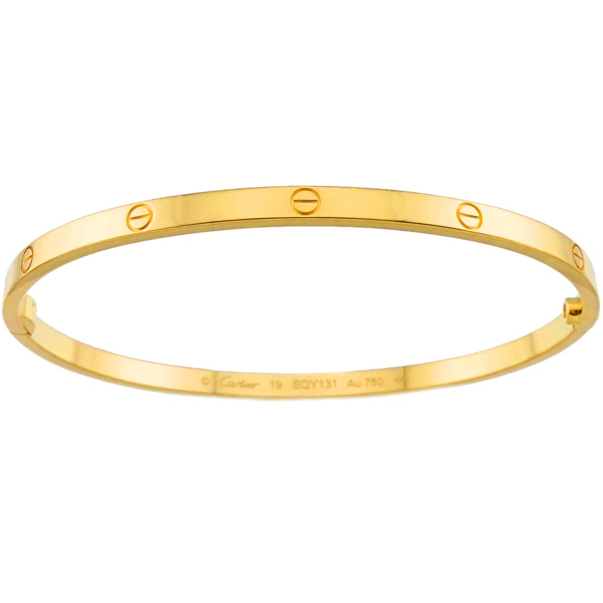 Love Bracelet SM 18K Yellow Gold 750 Size19