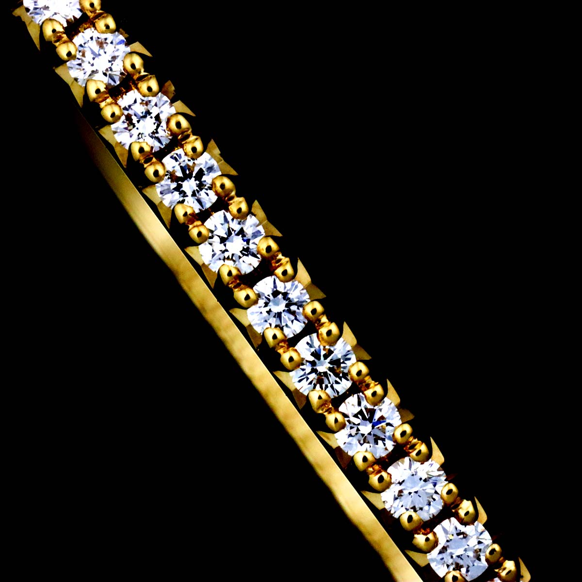 Metro Diamond Bracelet 18K Yellow Gold 750