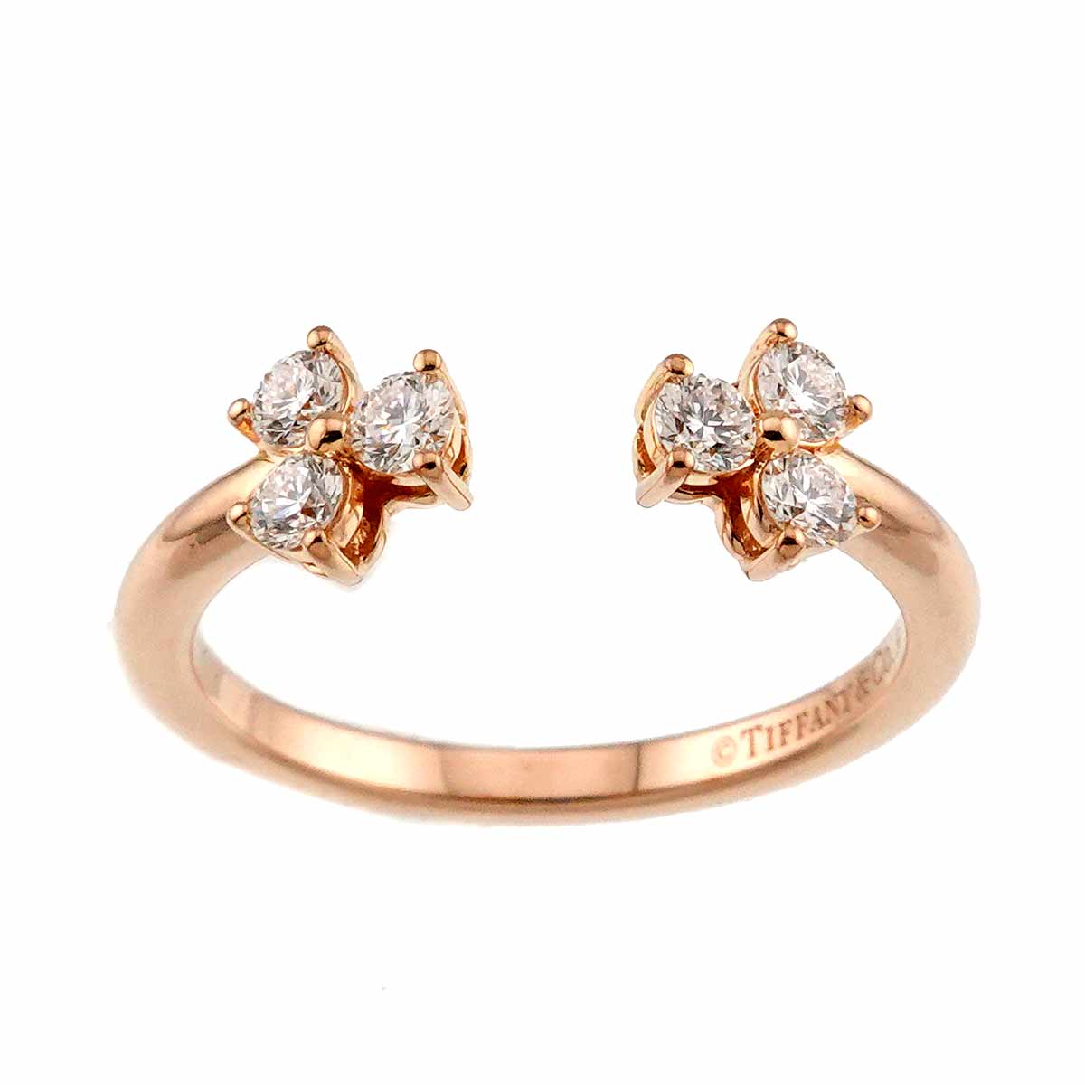 Aria Diamond Ring 18K PG 750 Size4.75-5(US)