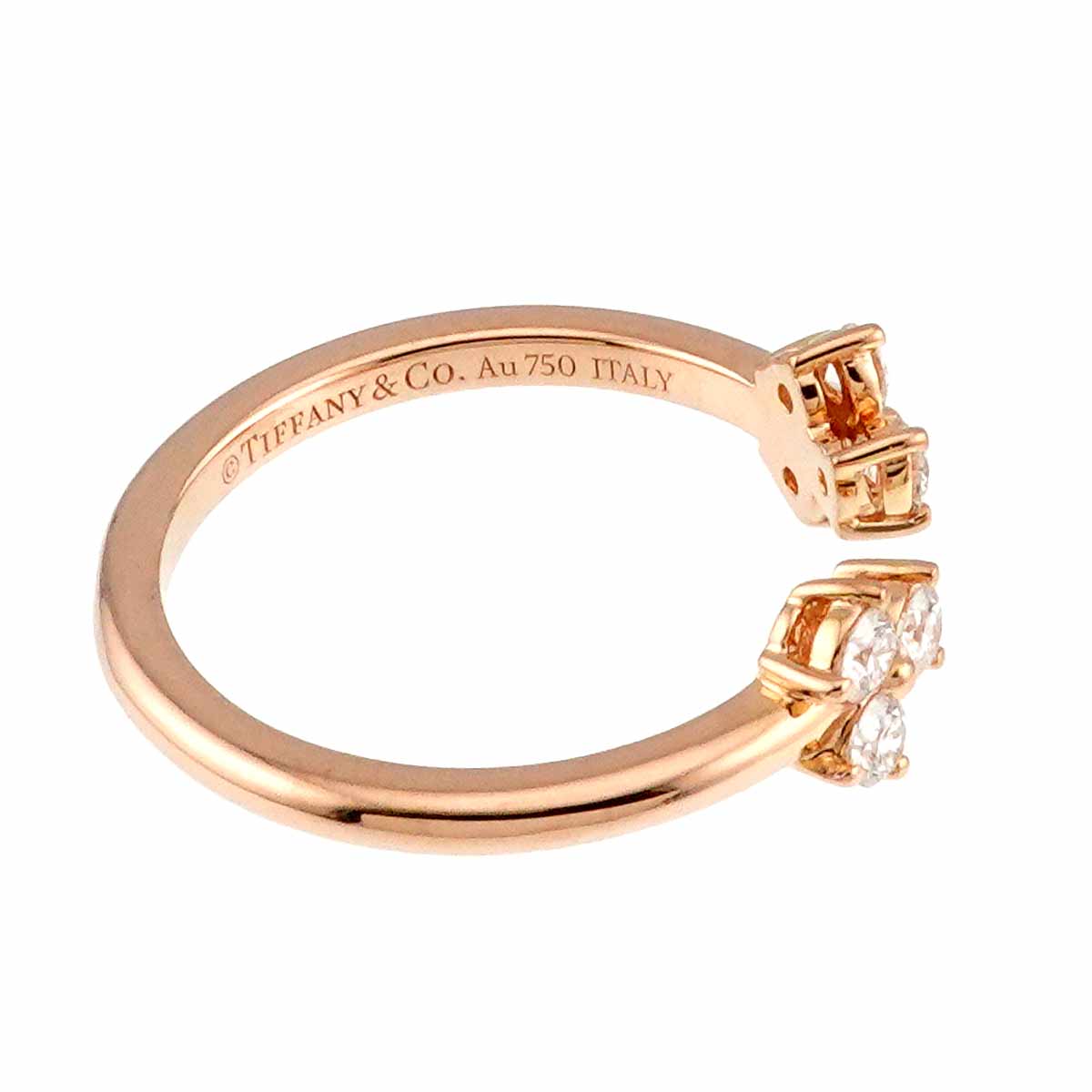 Aria Diamond Ring 18K PG 750 Size4.75-5(US)