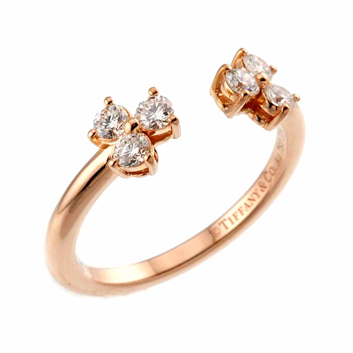 Aria Diamond Ring 18K PG 750 Size4.75-5(US)