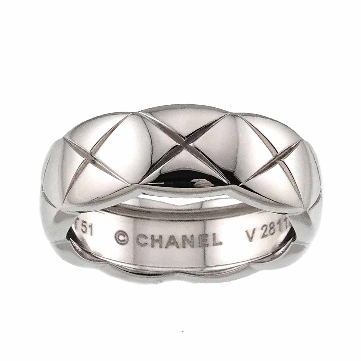 Coco Crush MM Ring 18K WG 750 size51 5.5-5.75(US)