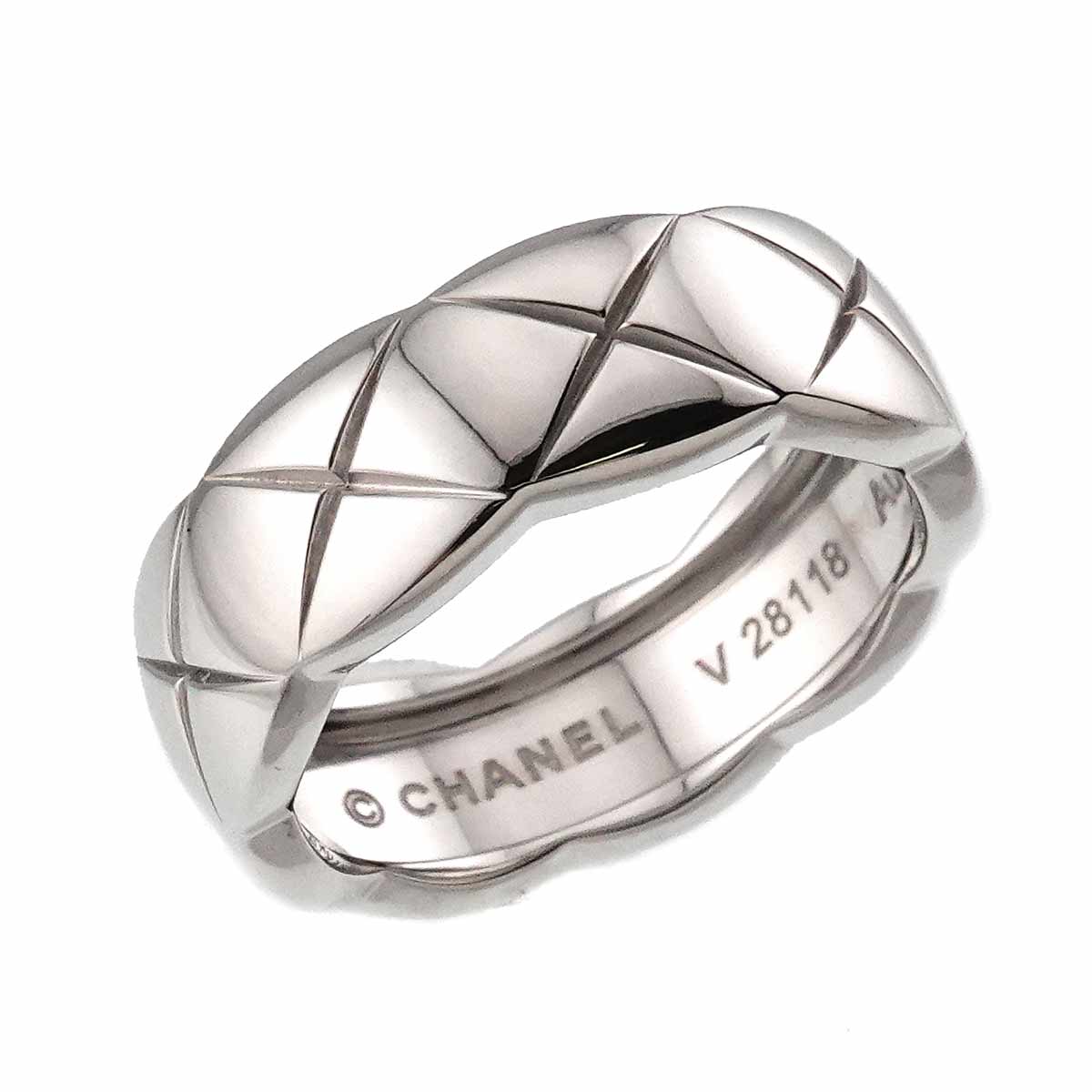 Coco Crush MM Ring 18K WG 750 size51 5.5-5.75(US)