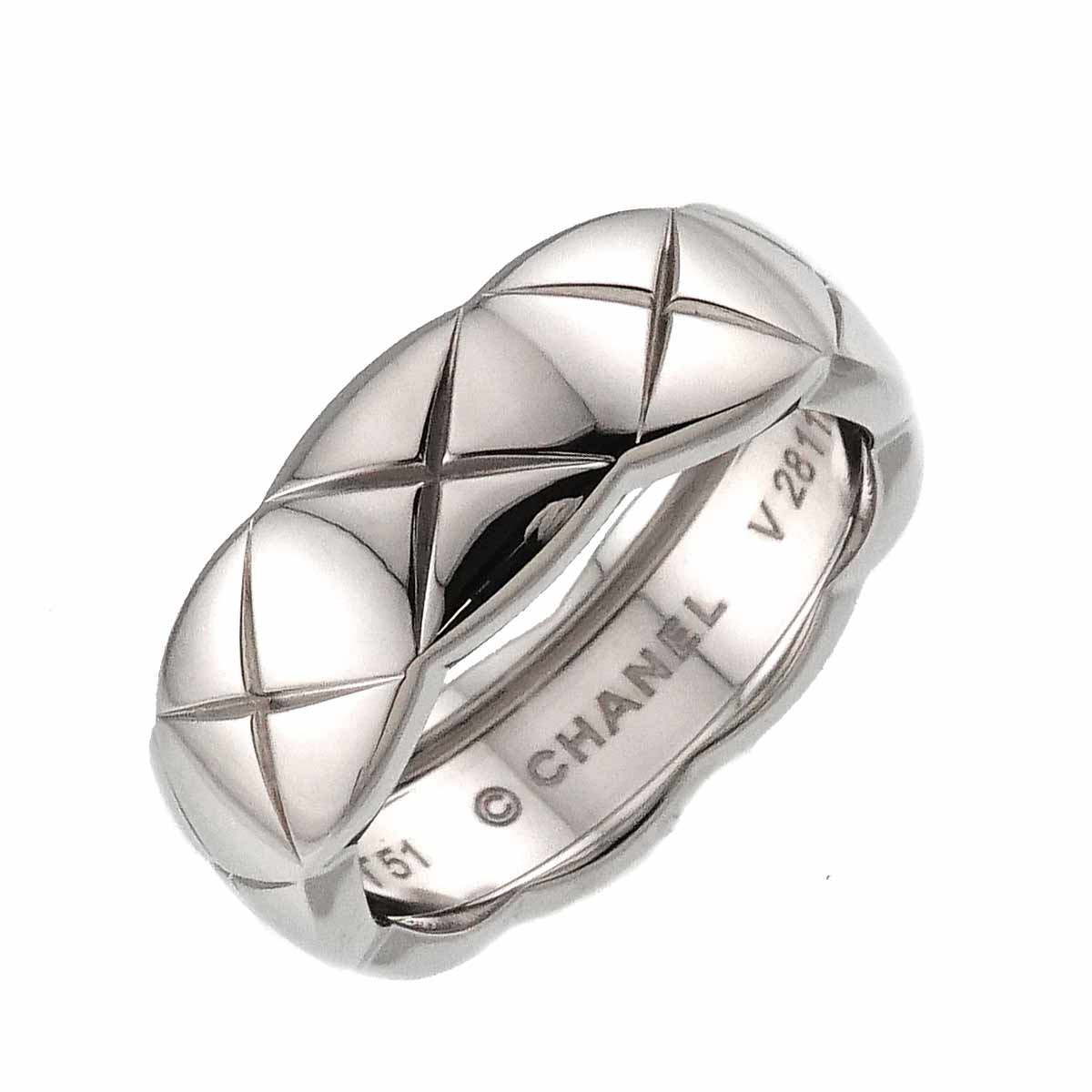 Coco Crush MM Ring 18K WG 750 size51 5.5-5.75(US)