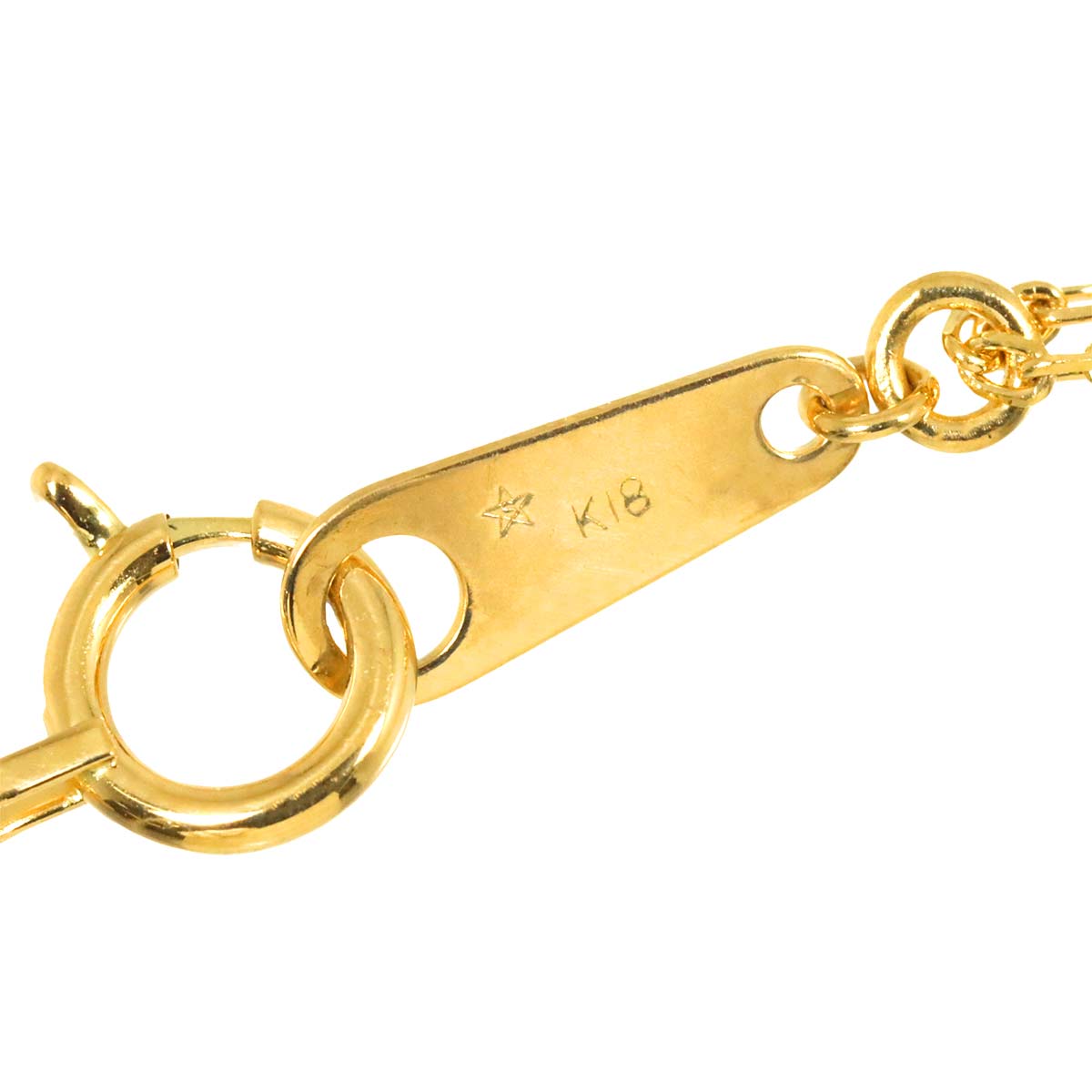 Diamond 0.10ct Necklace 18K YG 750