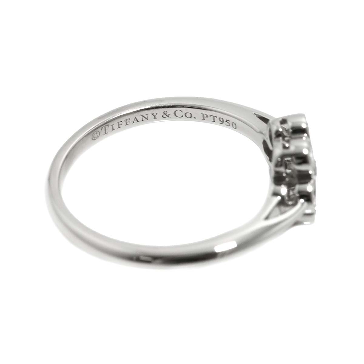Garden Flower Diamond Ring Platinum size5.25-5.5(US)
