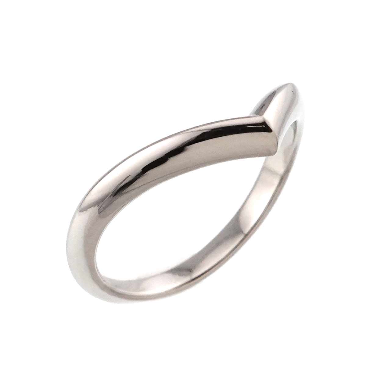 V Diamond Ring Pt Platinum size57 7.75-8(US)