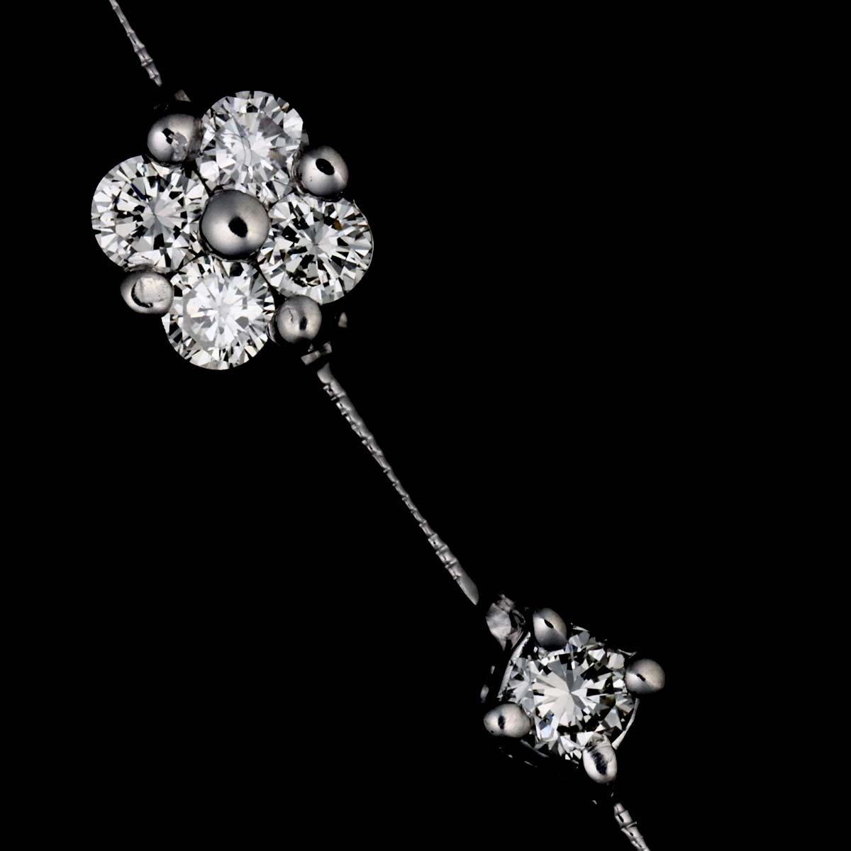 Diamond 1.53ct Bracelet 18K White Gold 750