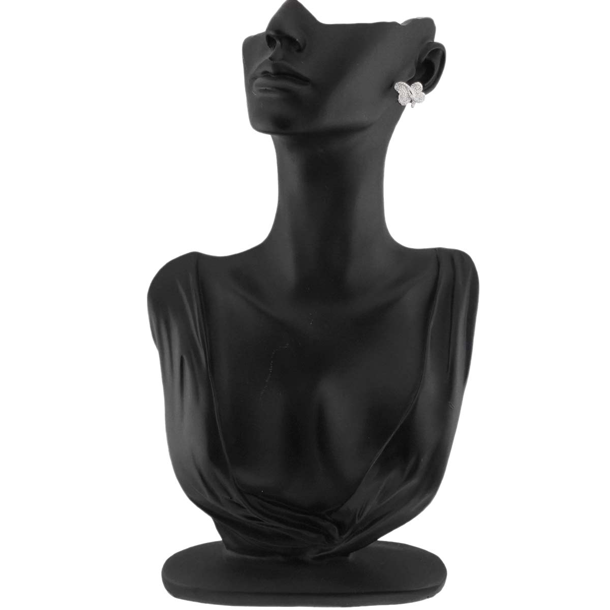 Diamond 0.40ct Earring Pierced 18K K18 WG 750 One Piece only