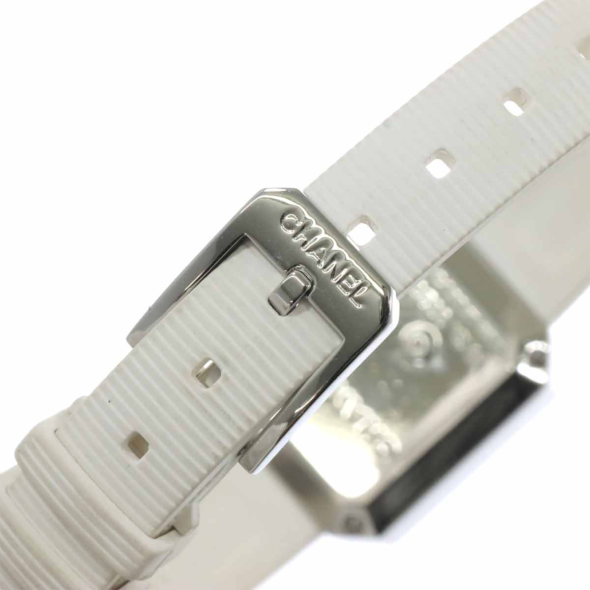 Premiere H2433 Diamond Bezel Rubber White Shell Dial Ladies