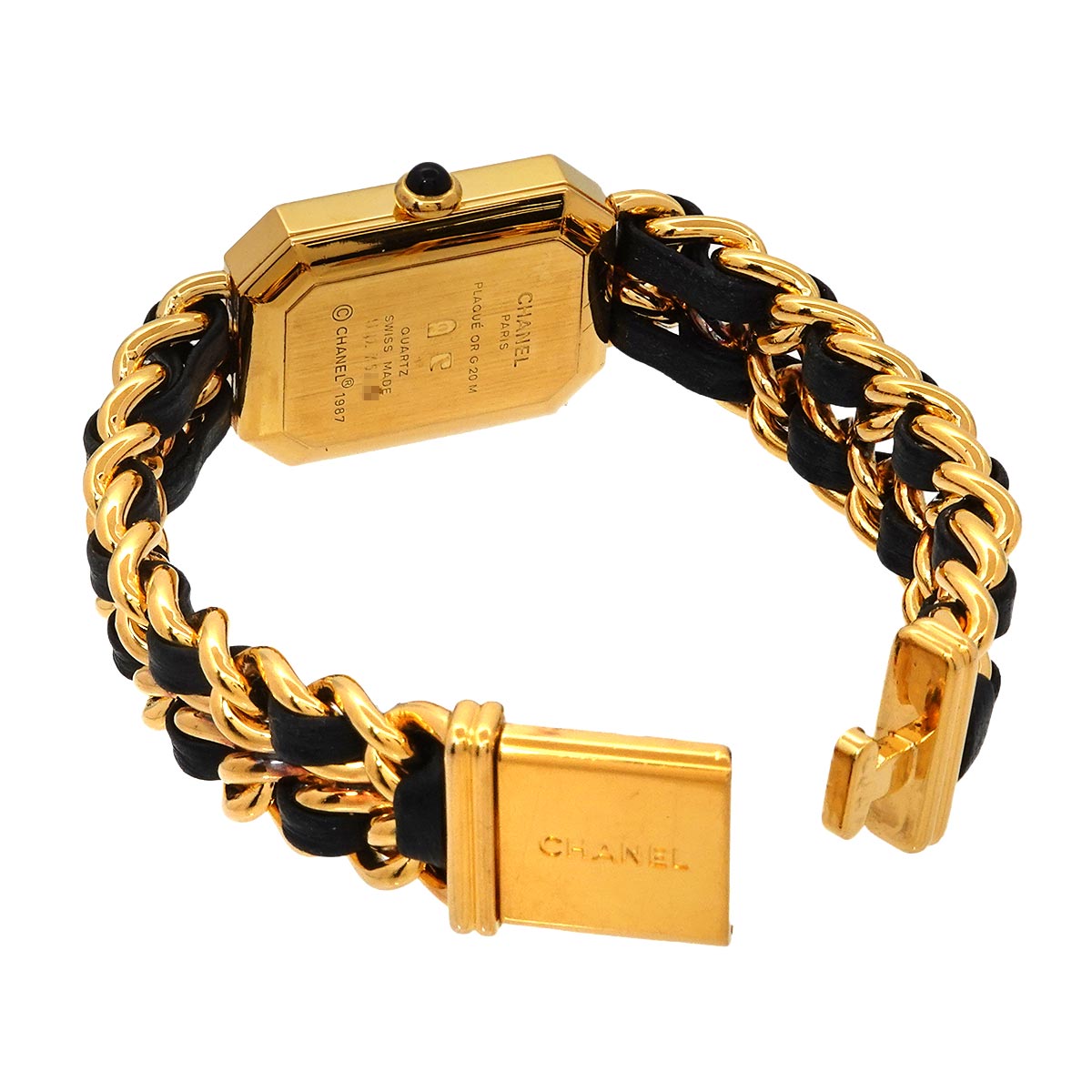 Premiere Size M H0001 Vintage Quartz Black Dial Ladies Watch