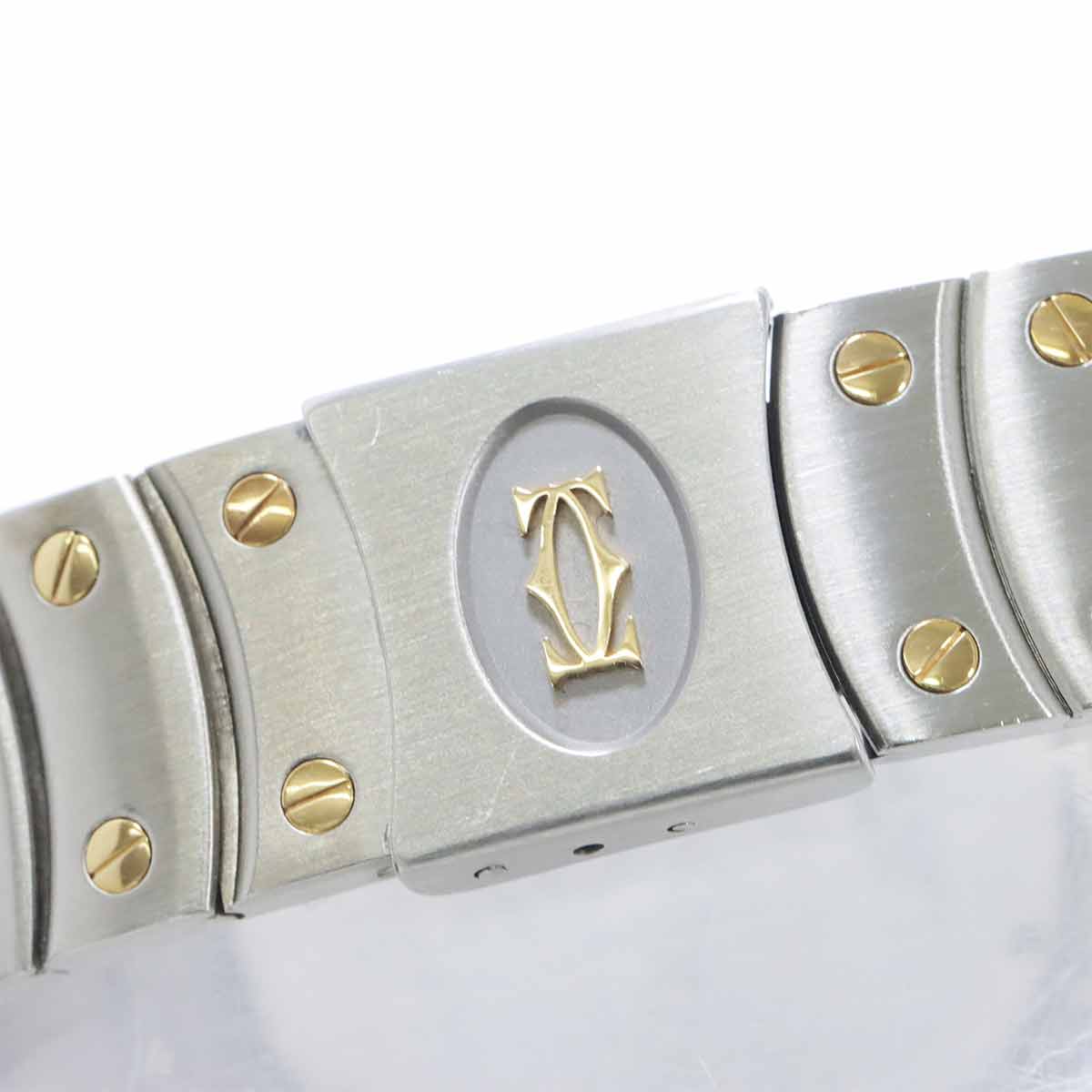 Santos Round GMT W20038R3 YG Automatic Silver Dial Mens Dial