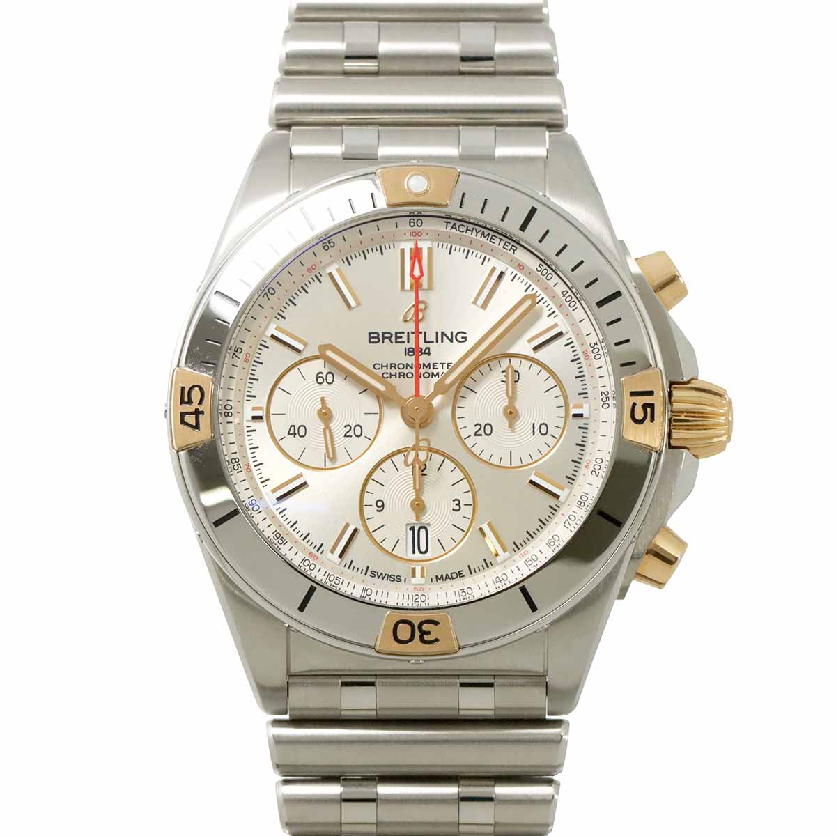 ChronomatB01 IB0134 750 PG Automatic Silver Dial Mens Watch