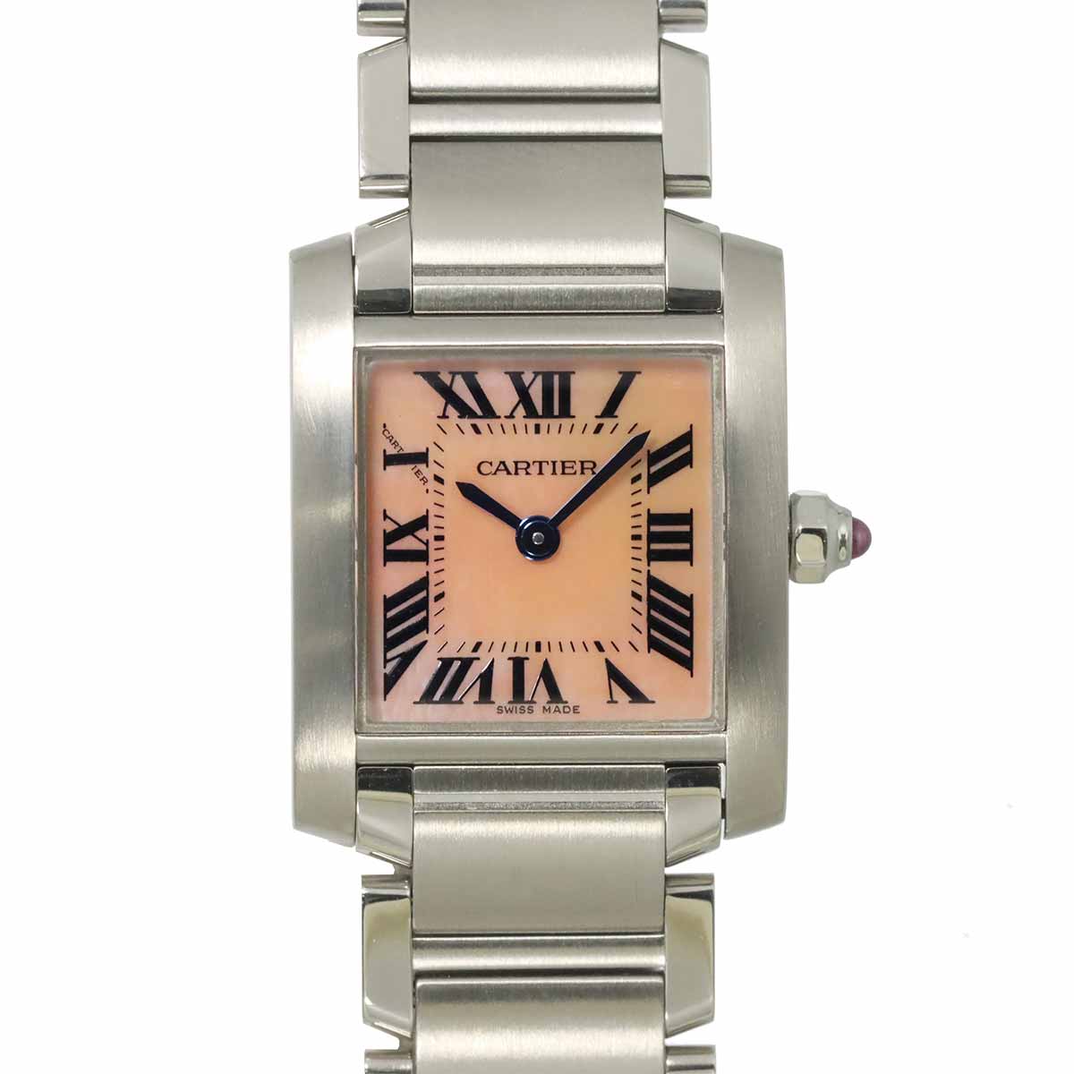 Tank Francaise SM W51028Q3 Quartz Pink Shell Dial Ladies
