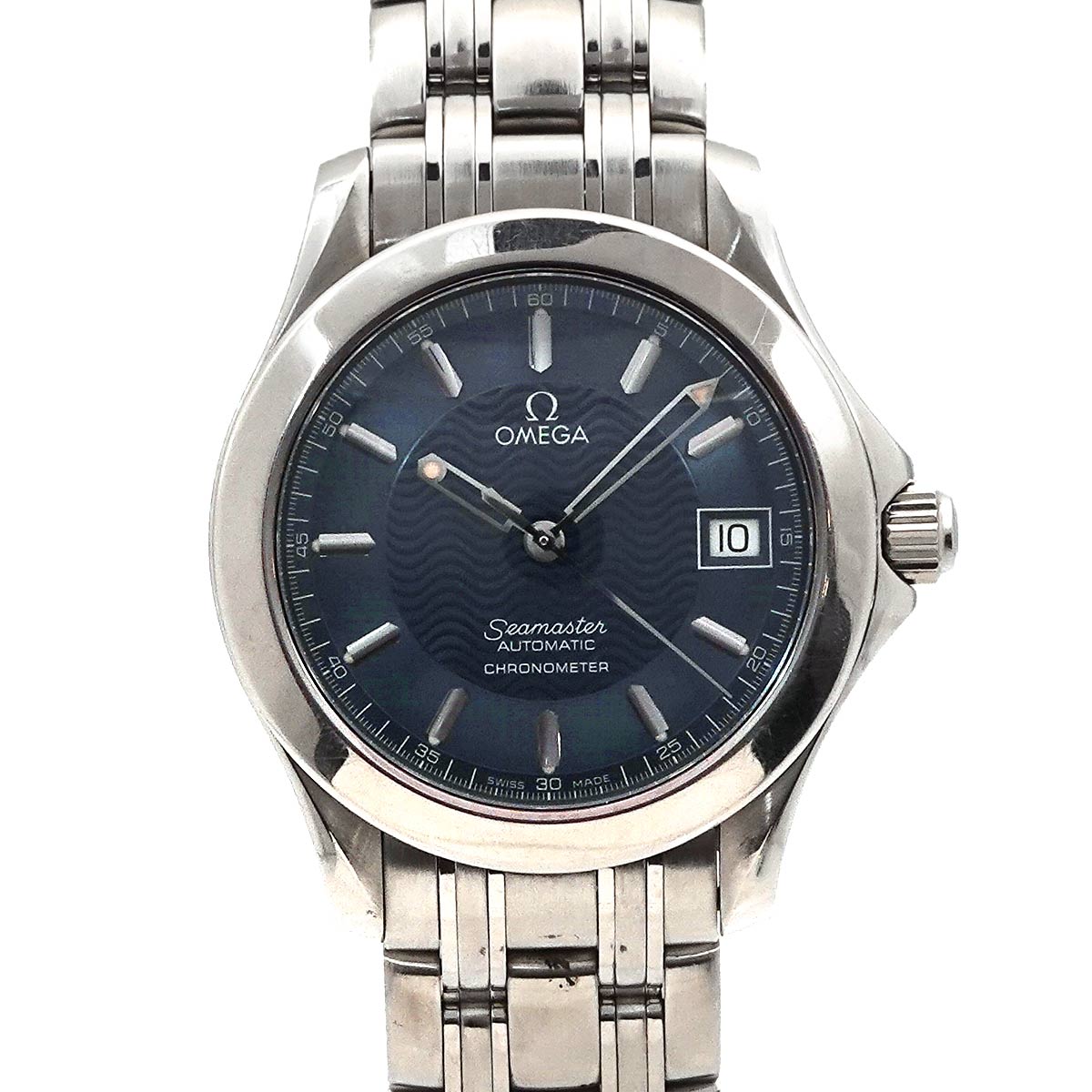 Seamaster 120m 2501 81 Automatic Date Navy Dial Mens Watch