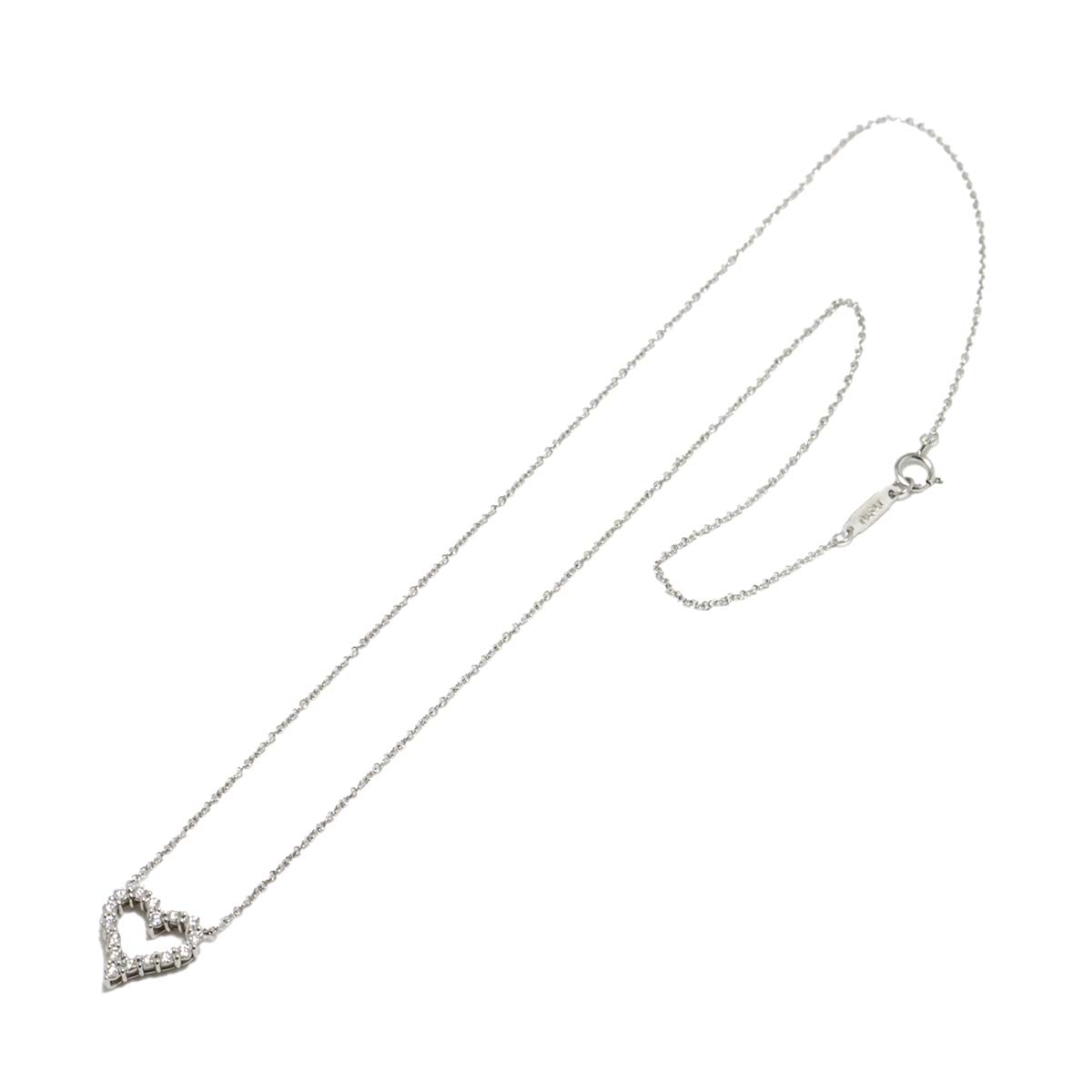 Sentimental Heart Diamond Necklace Platinum